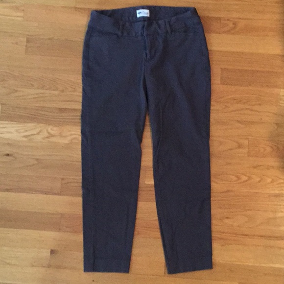 Old Navy Pixie Chino Charcoal Gray pants - Picture 1 of 7